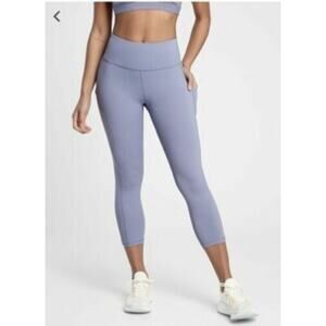 Athleta Ultimate Stash Pocket Capri Leggings Supersonic Dusk Lilac Purple 1X